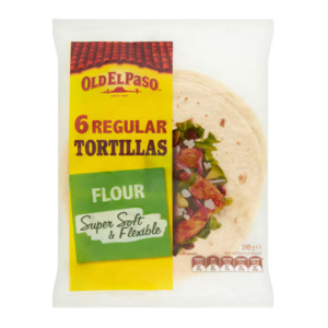 Meal Ingredients: Old El Paso Flour Regular Tortillas 6pk
