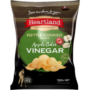 Heartland Premium Kettle Apple Cider Vinegar Potato Chips 150g