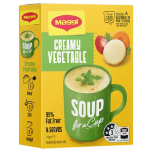Meat Specials: Maggi Soup For A Cup Creamy Vegetable 4 Pack