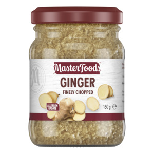 Master Foods Ginger Finely Chopped 160g
