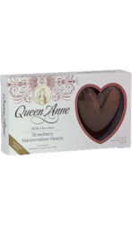 Chocolates: Milk Chocolate Strawberry Marshmallow Hearts 100g