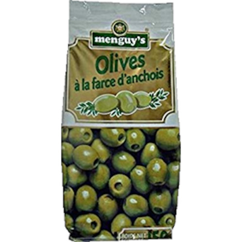 Unclassified: Olives Green Anchovy Menguys 150gm