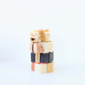 Skincare: Face Soap Bar with Crochet Flower Scrubby