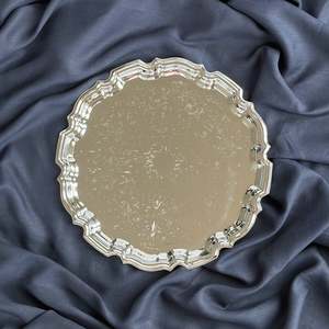 Linnea Round Silver Tray