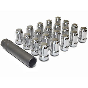 Wheel Nuts And Wheel Bolts: Ford 1/2" - 20 UNF Spline Drive Steel Wheel Nuts - Chrome | AU BA BF EF FG XD