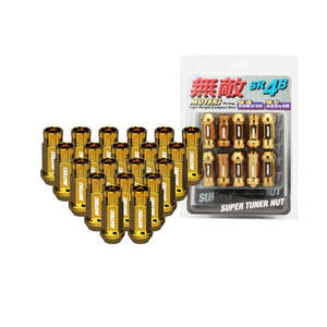 Muteki SR48 Extended Open End Wheel Nuts - Gold