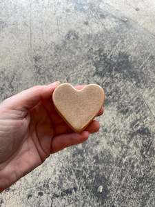 aroha: Mushroom blush tiny heart