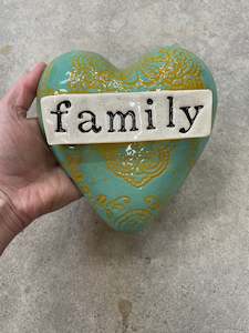 Family ceramic Heart