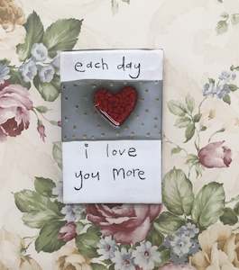 Oblong Tiles: Each day I love you more tile