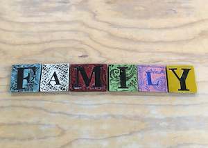 Words: Family blocks tiles