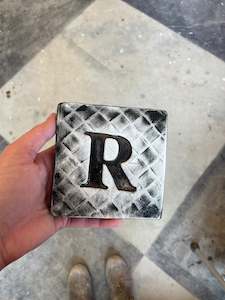Ceramic Letters: Letter R ceramic tile