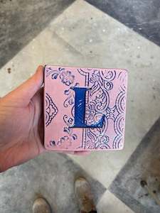 Ceramic Letters: Letter L ceramic tile