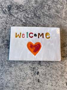 Welcome ceramic tile
