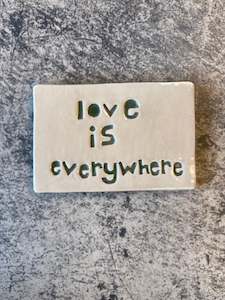 Oblong Tiles: Love is Everywhere ceramic tile