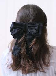 Hair Bows: Large Hair Bow - Black