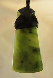 Greenstone: Greenstone Wedge Pendant