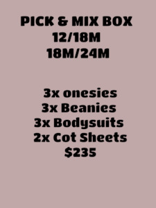 Pick Mix 3 Boxes To Choose From: PICK & MIX BOX 12M+ NO DISCOUNT CODES TO USES ON PREORDER SALES IF YOU DO IT WILL BE REFUNDED