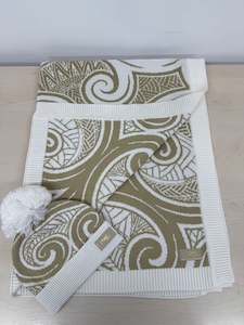 Organic Knit Blanket Set