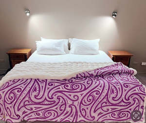 Adult Faux Fur Purple Blanket and 2 Pillows cases WINTER PREORDER