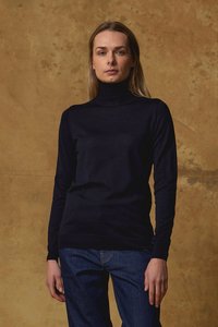 Fashion Womens: Merino Skivvy – Navy