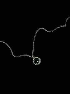 Accessories: Sacral Necklace – Sterling Silver with Green Tourmaline