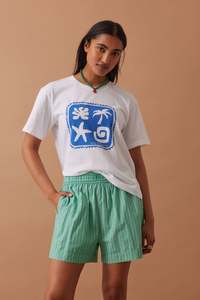 Mila Short – Zesty Green Triple Stripe