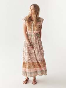 Cris Dress – Light Forest Cream