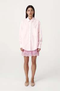Ramona Tie Back Shirt – Powder Pink