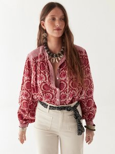 Cool Style: Leandra Blouse – Flamingo Grooves (last size)
