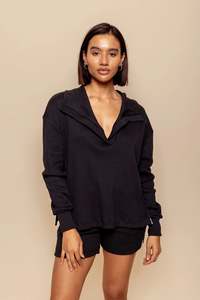 Lounge And Sleepwear: Time Out Top – Black
