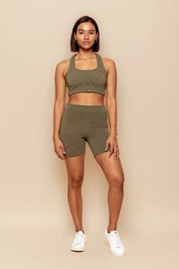 Activewear: Levitate Bike Pant – Khaki & Mocha