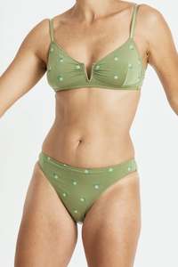 Lingerie: Whitney Bikini – Olive Blossom