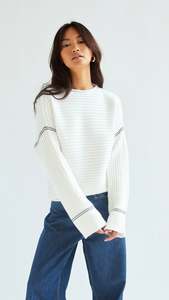 Classic: Anna Sweater – Ivory (last size)