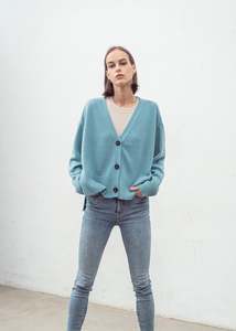 Aleger Cashmere: N.99 Cashmere Blend Oversized Cardigan