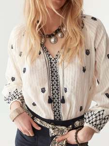Sybille Blouse – Blue Lagoon (last size)
