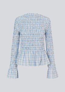 Modstrom: Magda Long-sleeve Top – Blue Check