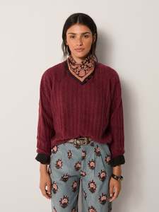 Nina Sweater – Wine