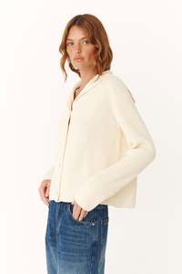 Saylor Knit Cardigan – Snow