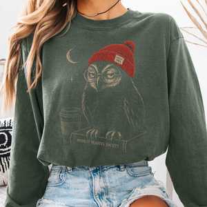 Moonlit Readers Society Night Owl Long Sleeve