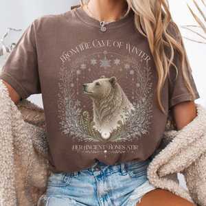 From the Cave of Winter Her Ancient Bones Stir T-Shirt