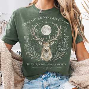 Book Shirts Tshirts For Book Lovers Literary Tshirts: Beneath the Moonlit Canopy T-Shirt