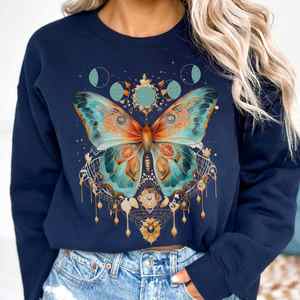 Whimsical Witchy: Mystical and Whimsical Butterfly Sweatshirt