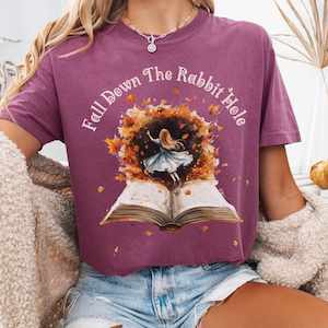 Halloween Bookish Tees: 'Fall' Down the Rabbit Hole Tee