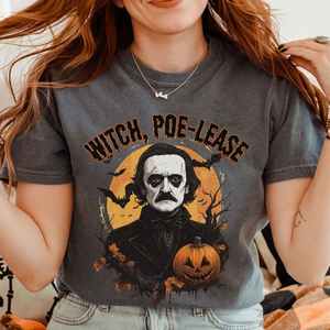 Halloween Bookish Tees: Witch Poe-lease Edgar Allan Poe Halloween Shirt