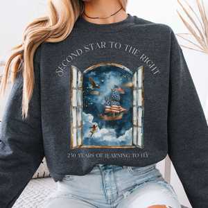 Sweatshirts: Second Star to the Right America 250 Commemorative Crewneck Sweatshirt