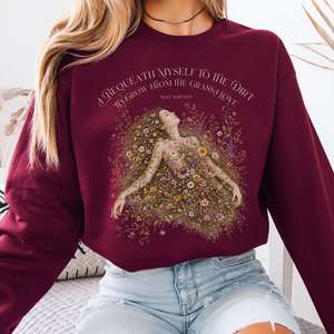 Sweatshirts: I Bequeath Myself to the Dirt Walt Whitman Crewneck Sweatshirt