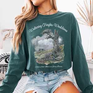 Bronte Austen Collection Literary Inspired Apparel For Book Lovers: Wuthering Heights Windchimes Long Sleeved Shirt