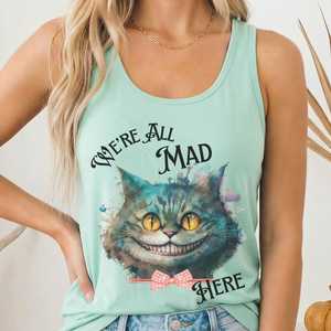Alice In Wonderland: Cheshire Cat Women's Racerback Tank Top