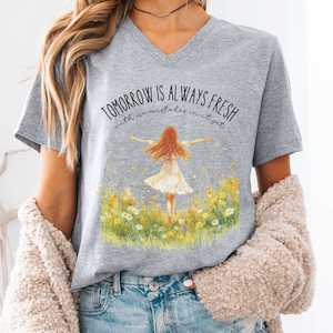 Tomorrow Is Always Fresh With No Mistakes In It yet Anne Of Green Gables V-Neck Tee