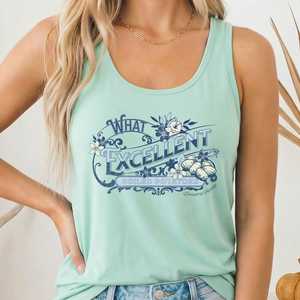 Bronte Austen Collection Literary Inspired Apparel For Book Lovers: What Excellent Boiled Potatoes Women's Racerback Tank Top